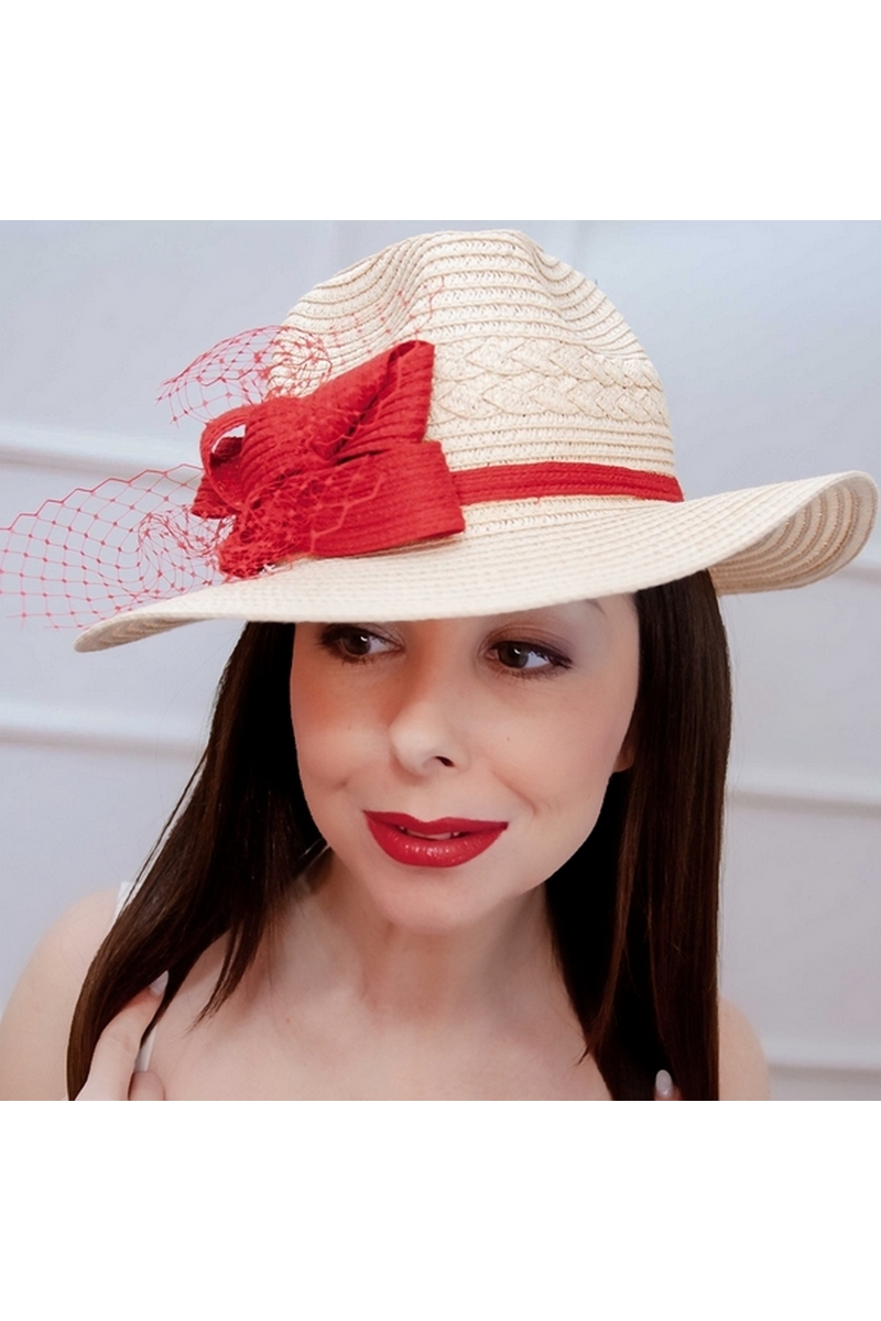 Buy Womens Wide Brim Straw Panama Hat Fedora Summer Beach Sun Hat