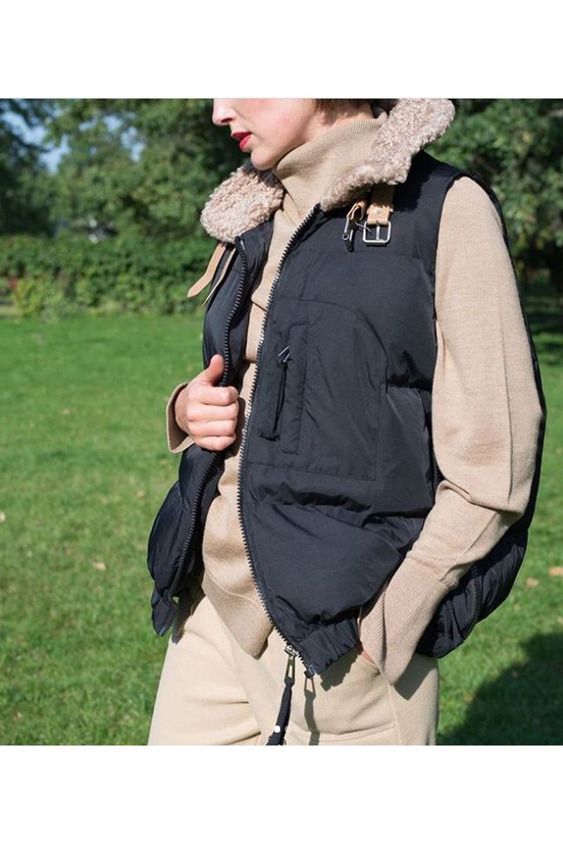 Buy Travel Vest for Women with Pockets - Lightweight Utility Vest Zipp Faux Fur Collar