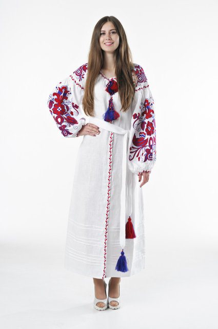 Buy Women's dress dress with folk Ukrainian embroidery, boho style, hippie