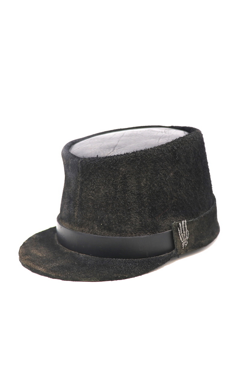 Buy Black suede men`s kepi, Stylish rock style hats, Rocknroll design fashion accessories
