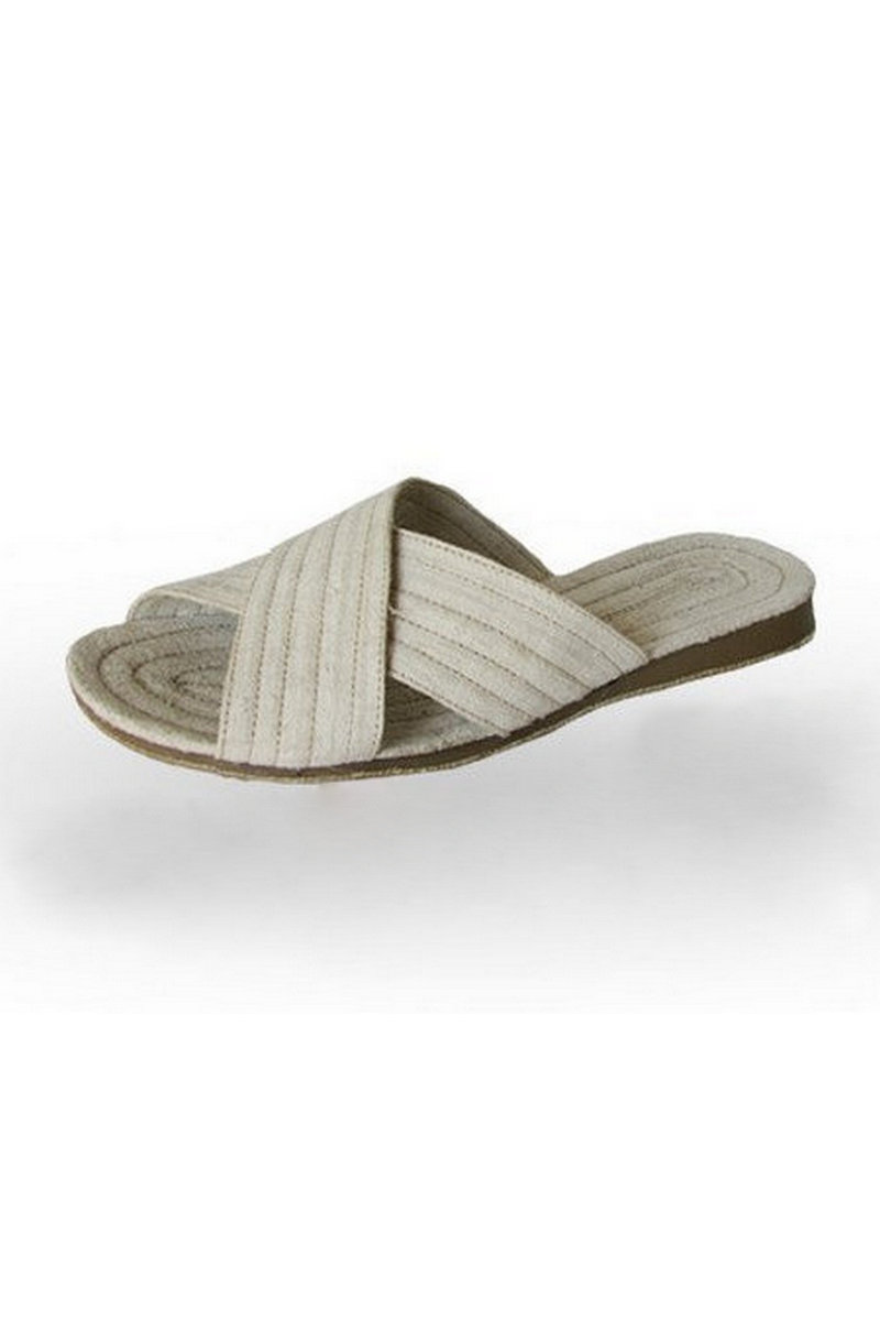 Buy Eco summer comfortable open toe hemp man's slippers, Hemp handmade shoes