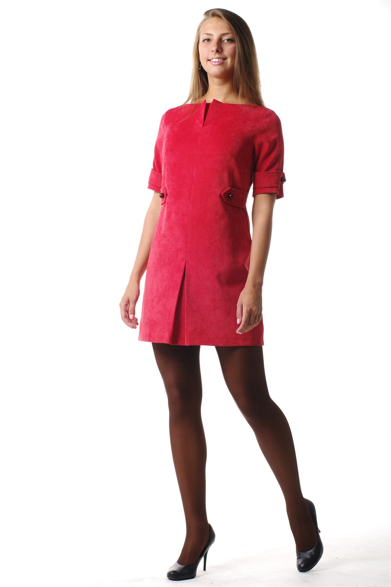 Buy Short red A-line dress