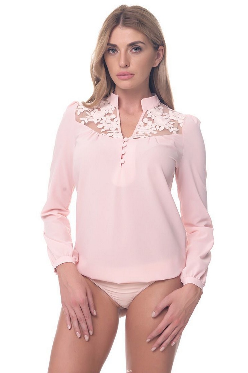 Buy Long sleeve office business white comfortable short sleeve bow women`s blouse