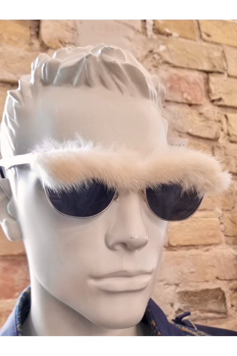 Buy White men women stylish faux fur sunglasses, Unique Original Designer Sunglasses