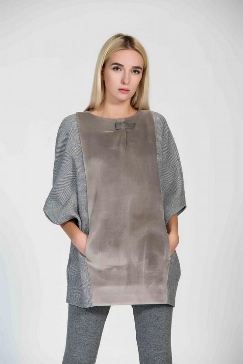 Buy Wool grey warm cardigan sweater, comfortable loose oversize stylish women wear