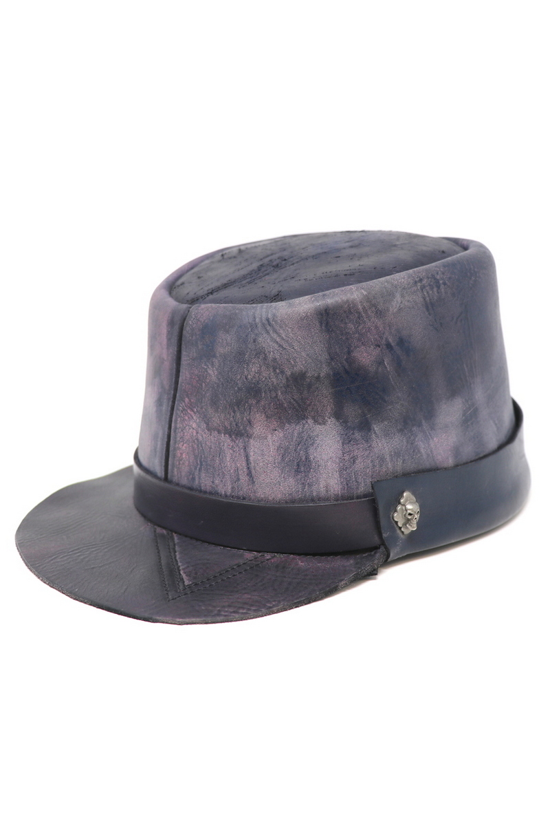 Buy Purple Leather Kepi, Handmade designer exclusive original military hat