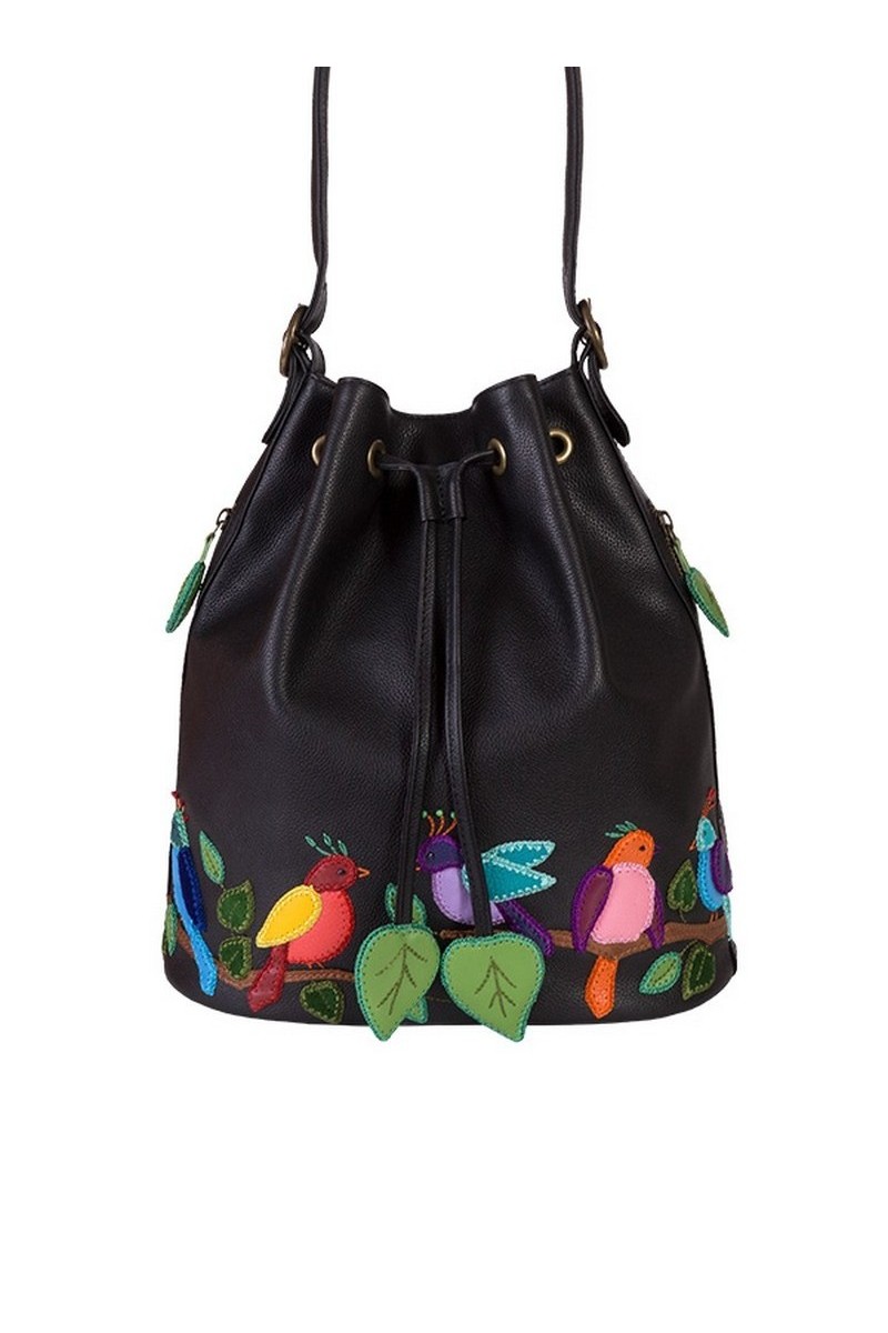 Buy Stylish leather women handmade shoulderbag, zipper black handbag