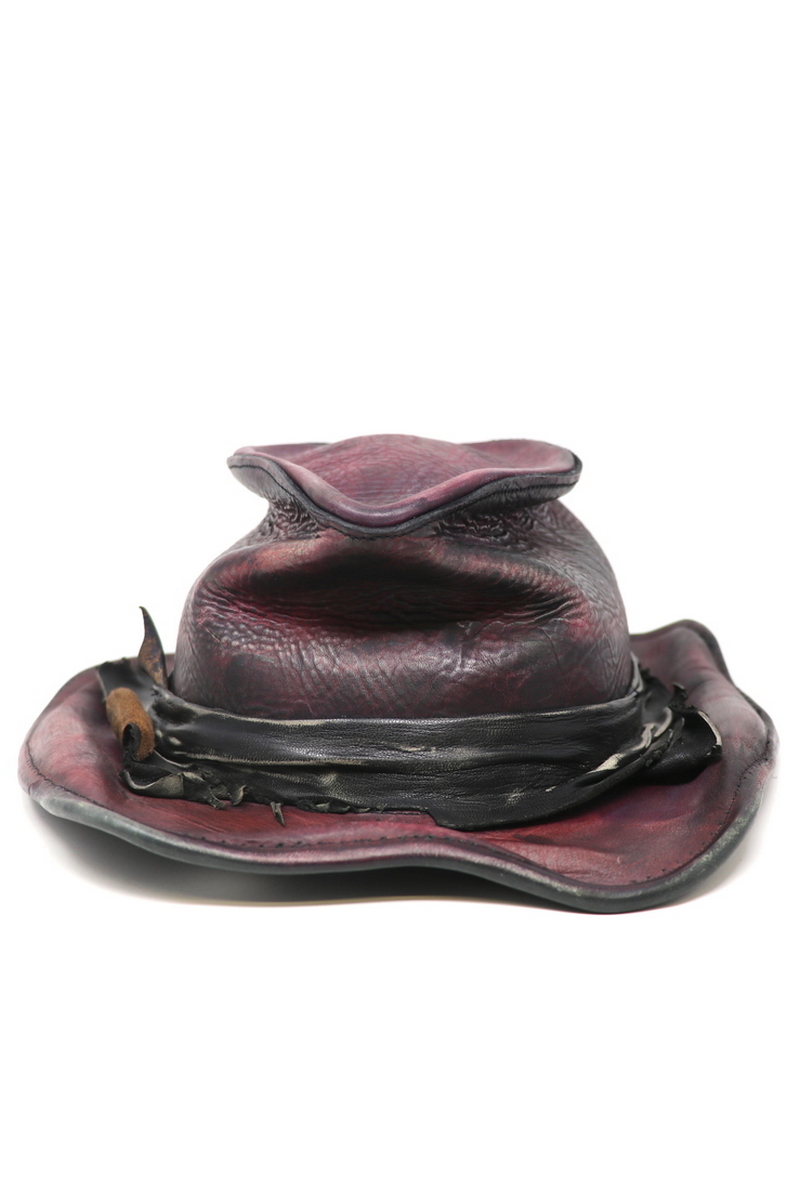 Buy Purple Outback Hat, Leather Stylish Handmade Festival Concert Party Men Hat