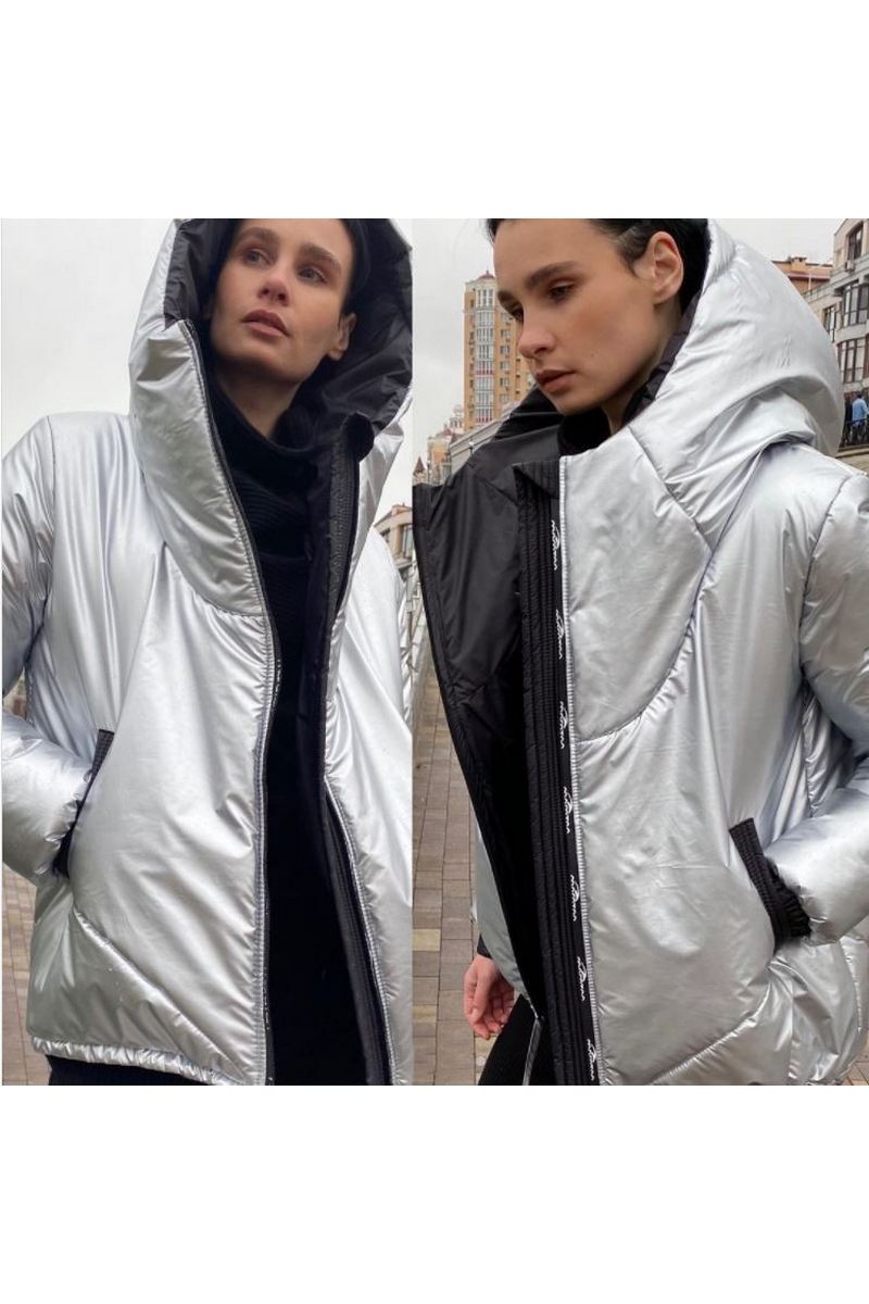 Buy Women's Winter Metallic Fashion Metallic Down Coat Hooded Down Jacket