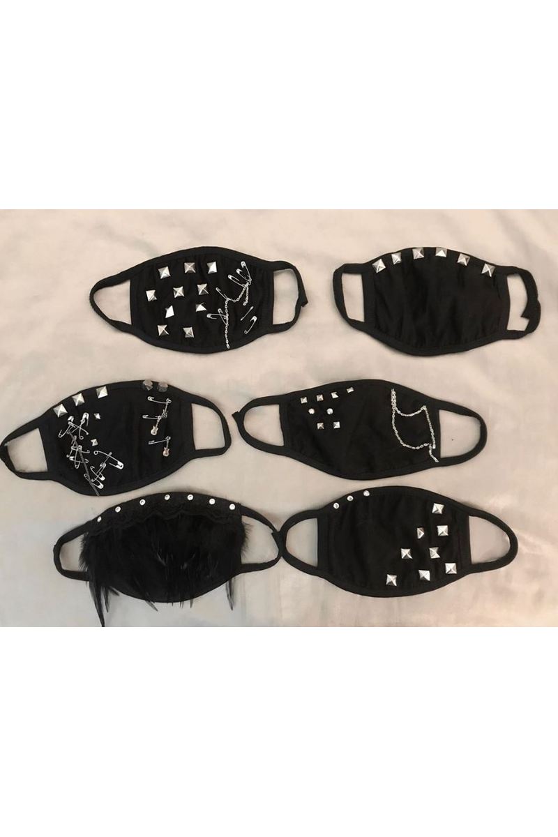 Buy Unisex Cotton Punk Rock Biker Face Breathable Soft Comfortable Dustproof Facedust Reusable Mask