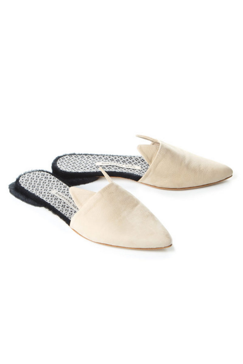 Buy Leather women`s beige comfortable casual clogs, Designer original shoes