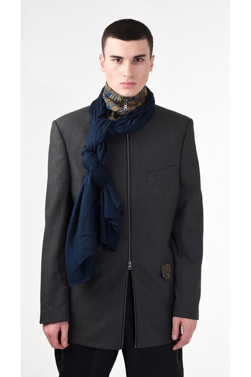 Buy Designer stylish grey wool jacket, Men`s zipper comfort party casual jacket