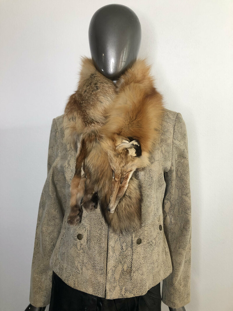 Buy Orange Women's Collar from real fox fur fox pieces paws muzzles & tails vintage collar wedding collar show collar party collar has onesize.